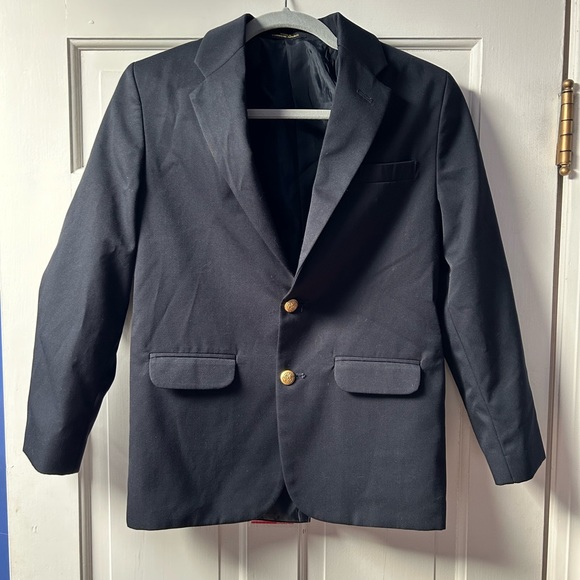 Boys Navy Blazer/Suit Coat - Picture 2 of 9